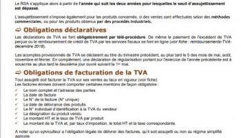 Fiche : TVA assujettissement obligatoire