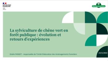 Gisèle Fanget ONF Présentation séminaire