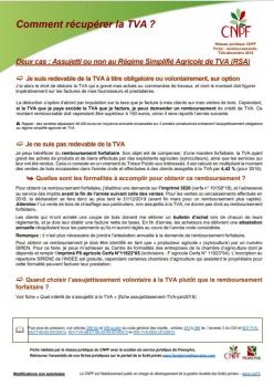 Fiche remboursement TVA